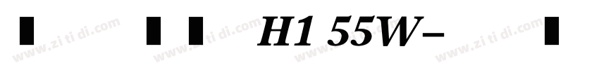 汉仪麦金托什H1 55W字体转换